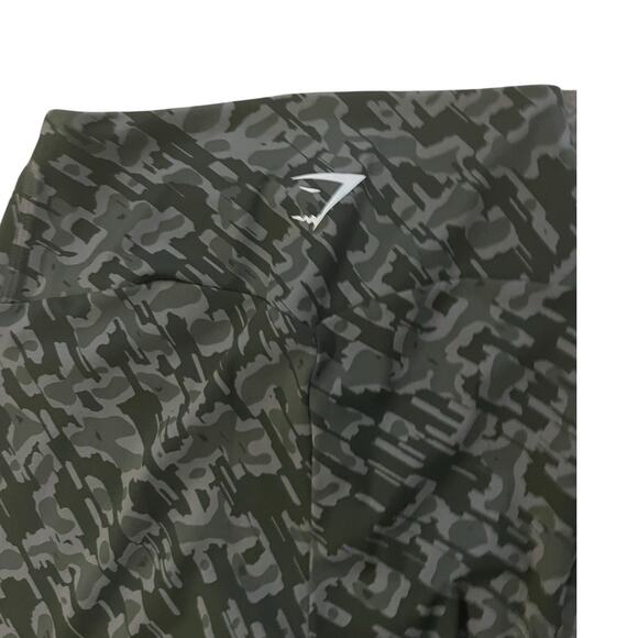 Gymshark Adapt Camo Seamless Leggings Green Sz Small High Waisted Workout - Picture 2 of 5